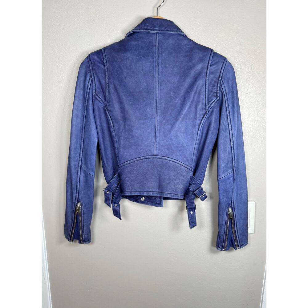 IRO Ashville Lambskin Leather Jacket $1200 size 36/4 US - Picture 6 of 12